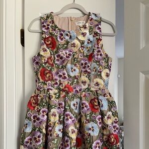 Floral Embroidered Mini Dress